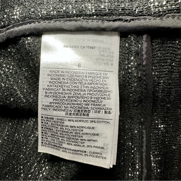 Banana Republic Size 6 Tweed Moto Sweater Jacket/Cardigan - Picture 5 of 6